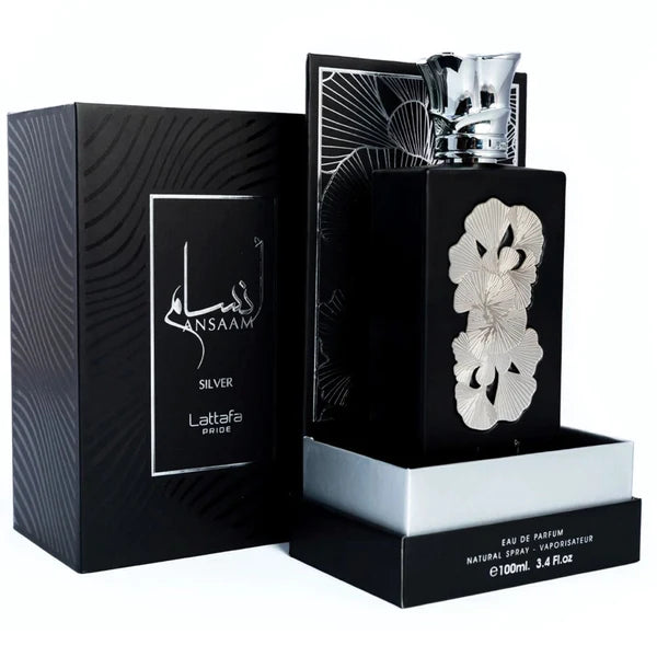 Parfum arăbesc Ansaam Silver - Lattafa Pride, apă de parfum 100 ml, bărbați