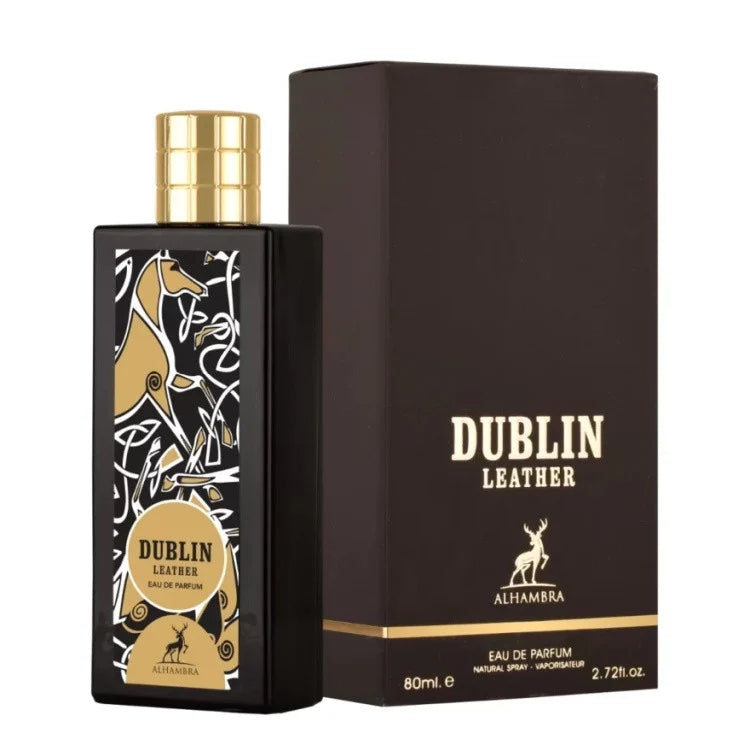 Apa de parfum Dublin Leather - Maison Alhambra 80 ml, unisex