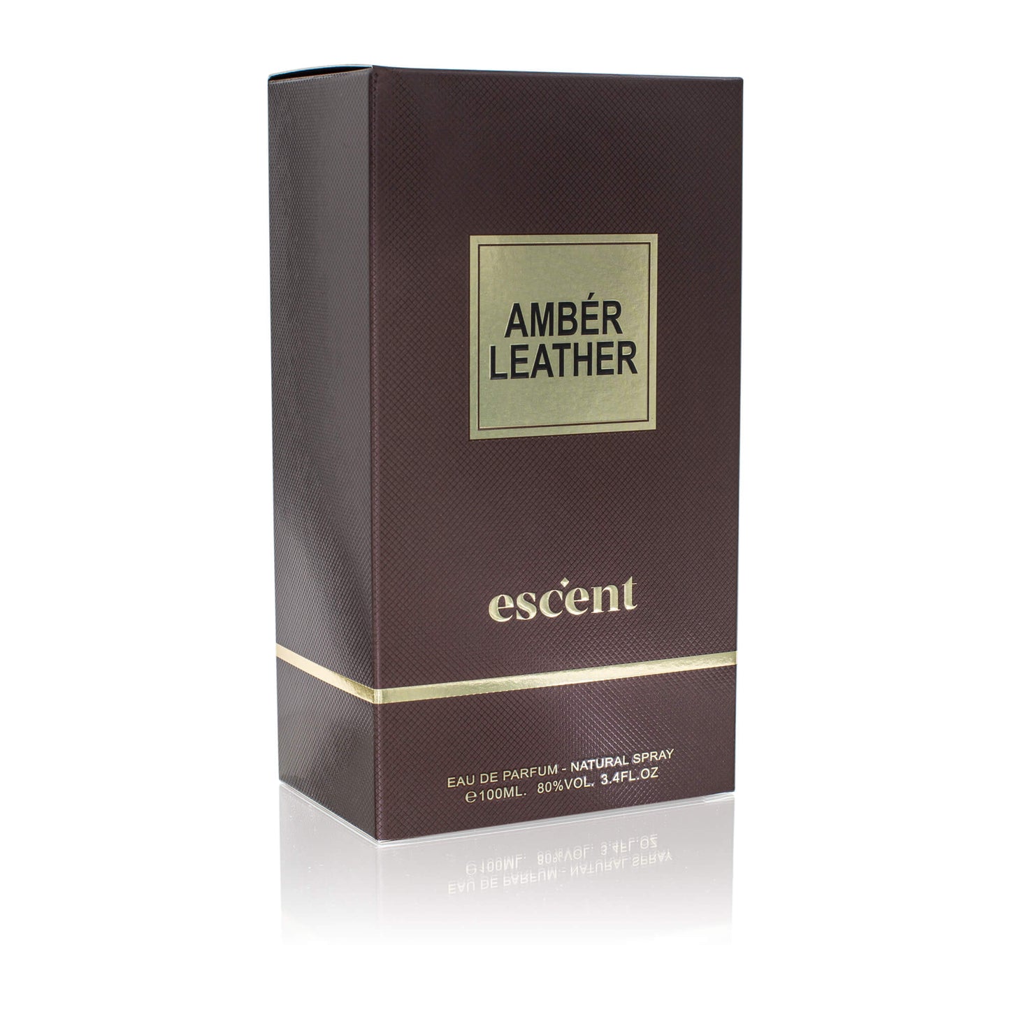 Apa de Parfum Escent Amber Leather, 100 ml, barbati