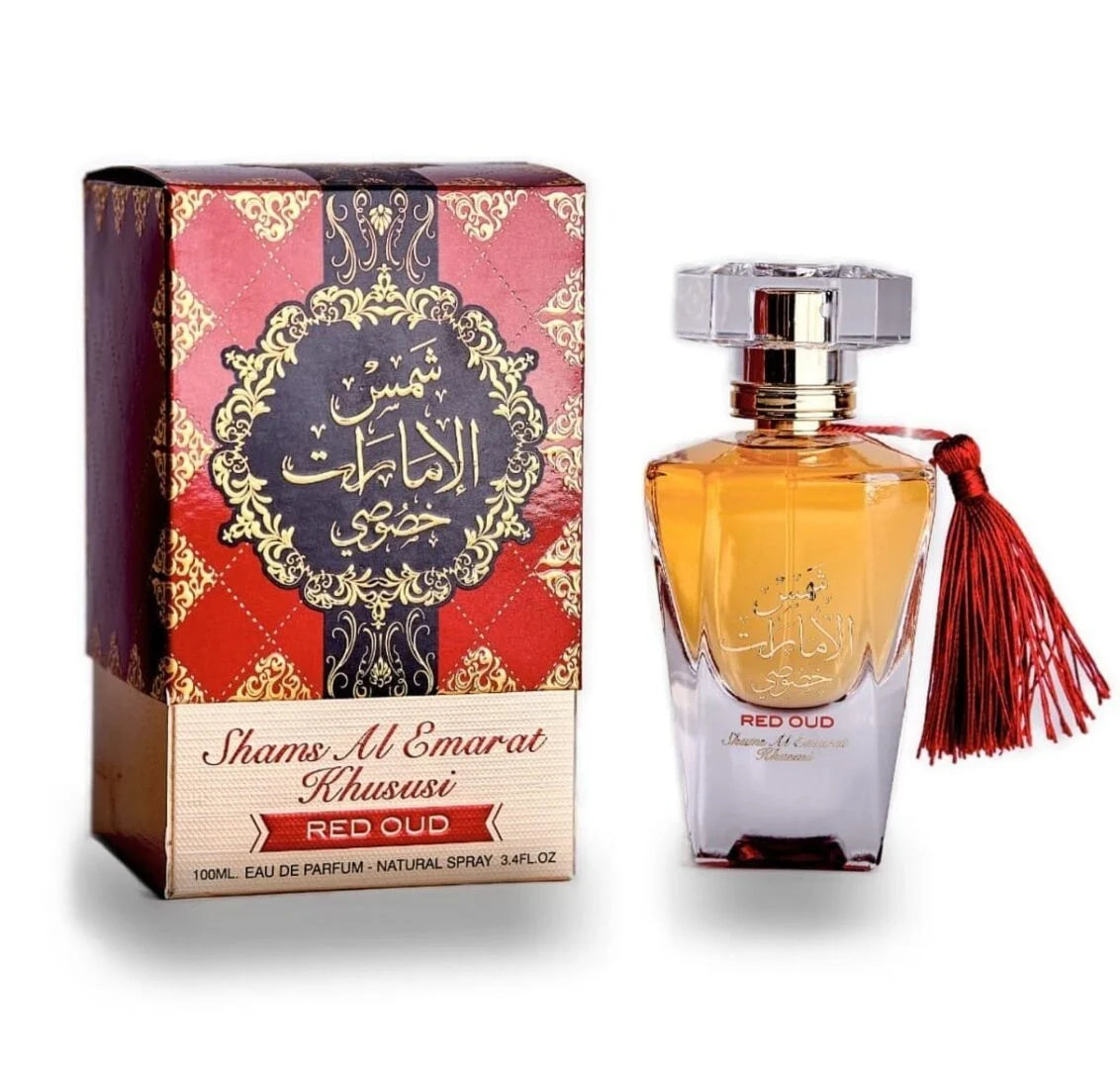 Apa de parfum Shams Al Emarat Khususi Red Oud, Ard al Zaafaran, femei - 100 ml