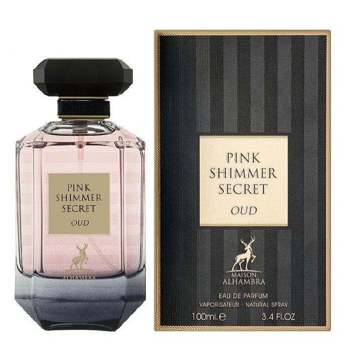 Apa De Parfum Alhambra Pink Shimmer Secret Oud, femei, 100 ml